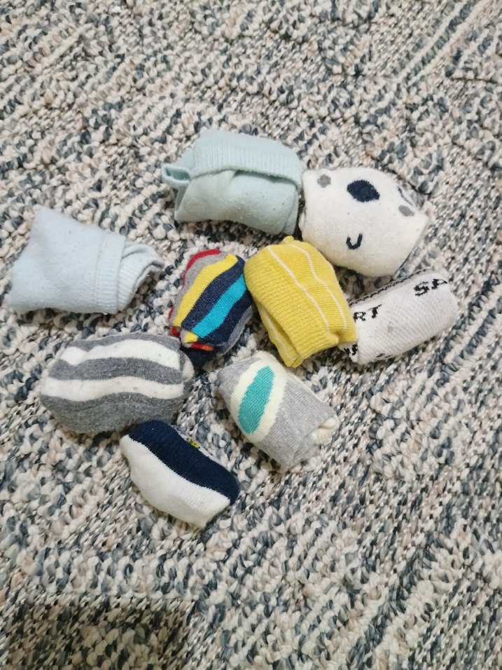 Çocuk Renkli Desenli Çorap Seti - Görsel 4