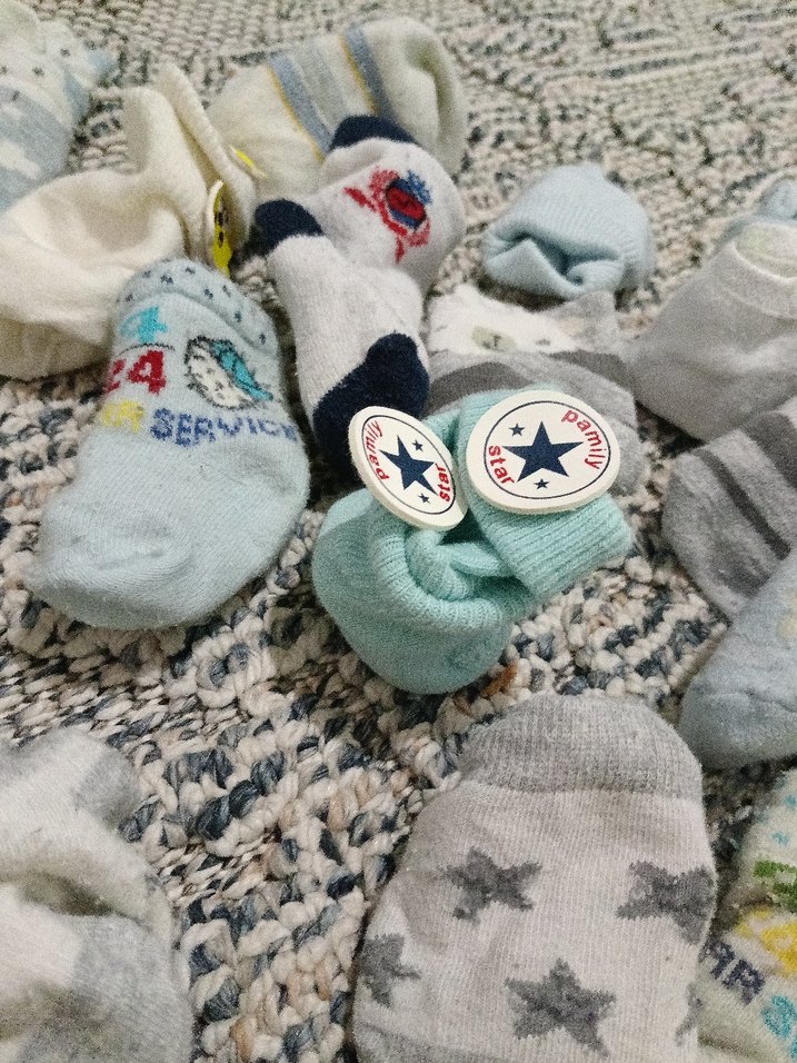 Nakışlı Gri Erkek Çorapları - Görsel 4