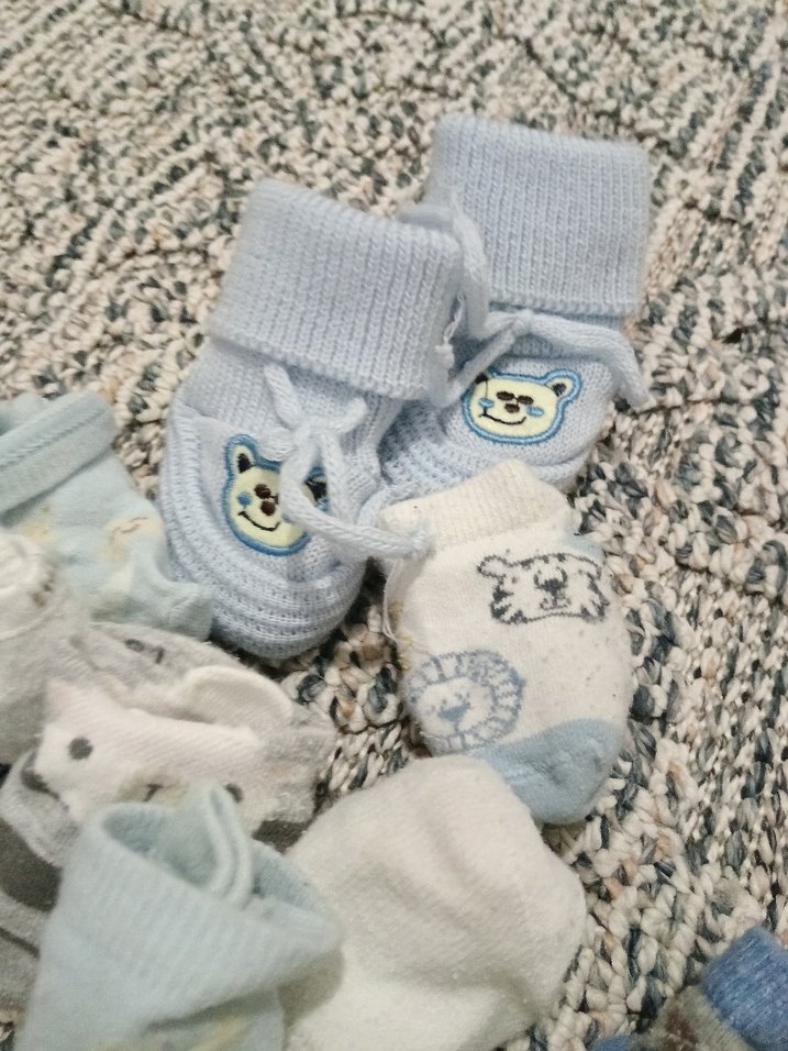 Nakışlı Gri Erkek Çorapları - Görsel 2