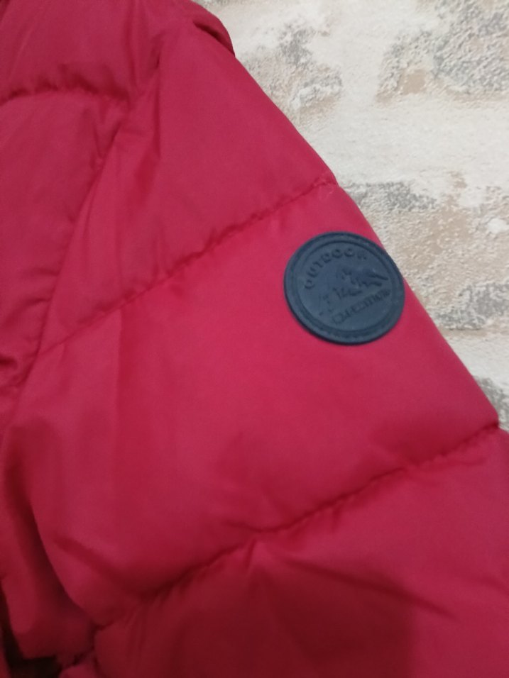 Bordo Kapüşonlu Erkek Çocuk Mont - Görsel 3