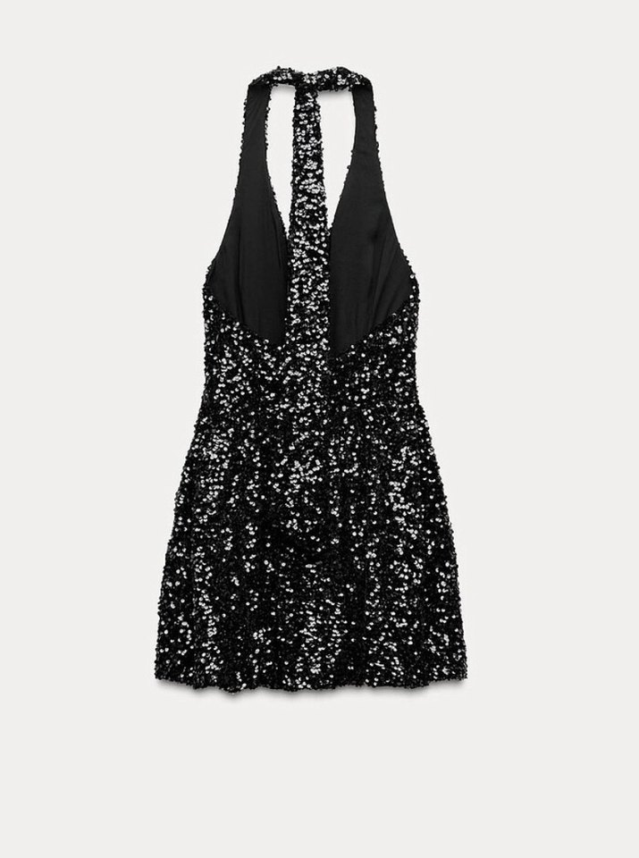 Siyah Midi Mini Elbise - Görsel 2