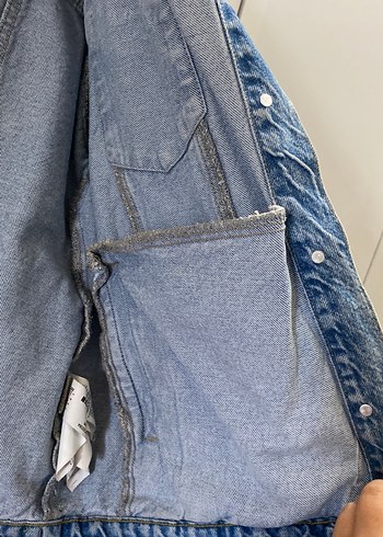 xl Beden mavi Renk Düğmeli Mavi Kadın Denim Ceket