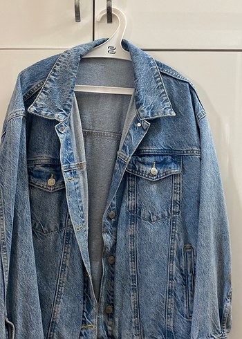 Trendyol & Milla Düğmeli Mavi Kadın Denim Ceket