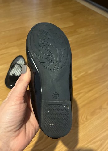 Kız Çocuk Siyah Fiyonk Detaylı Balerin Ayakkabı - Görsel 4