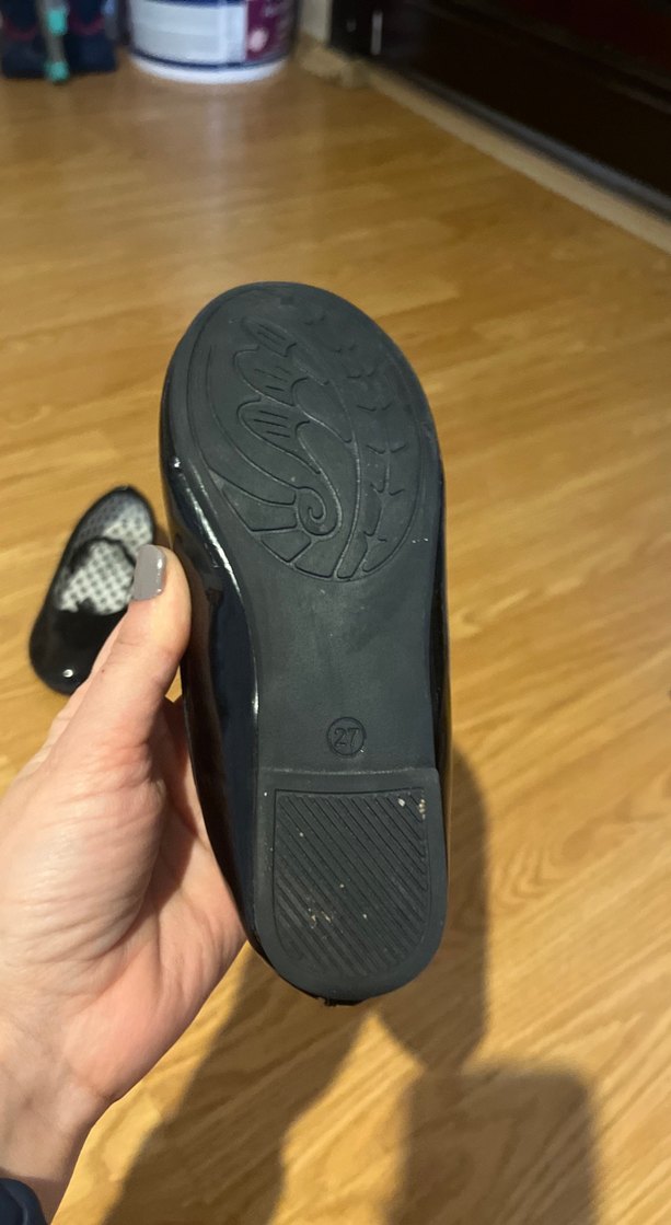 Kız Çocuk Siyah Fiyonk Detaylı Balerin Ayakkabı - Görsel 4