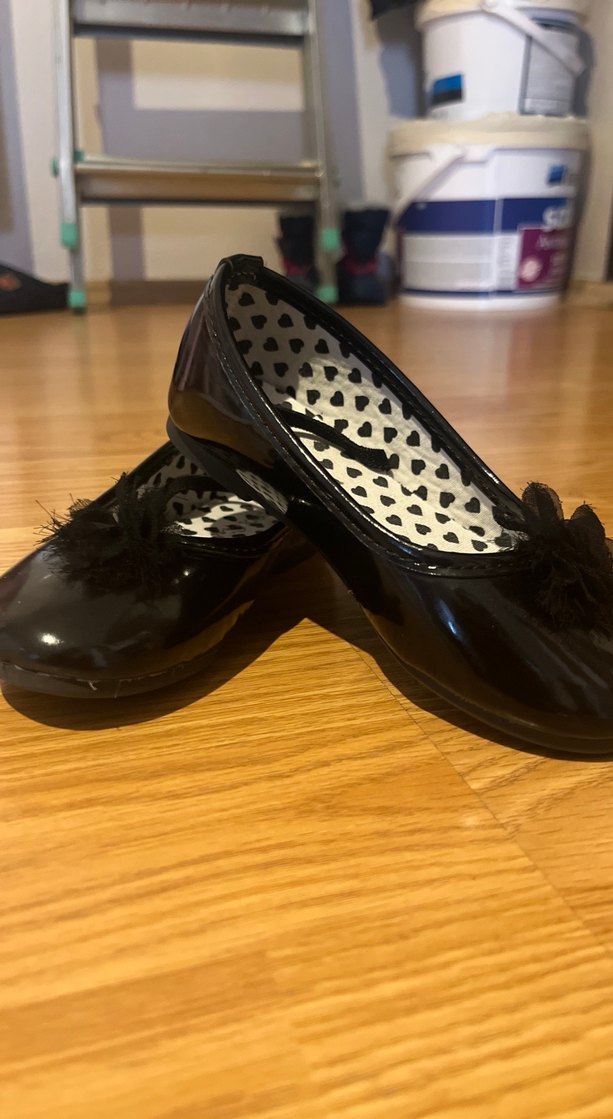 Kız Çocuk Siyah Fiyonk Detaylı Balerin Ayakkabı - Görsel 2