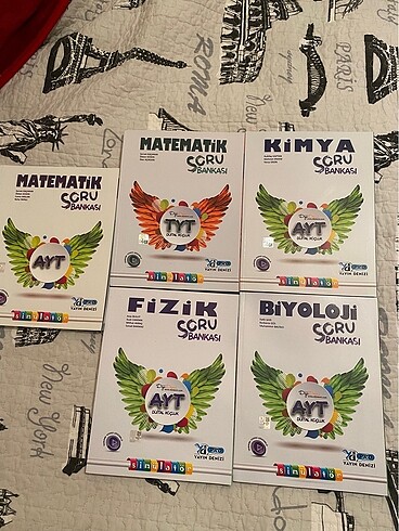yks test kitapları hiç kullanılmamış