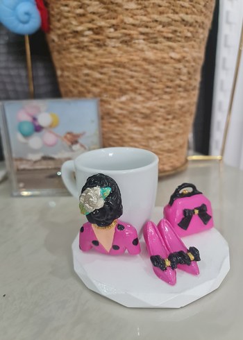 Beden pembe Renk El yapımı fincan
