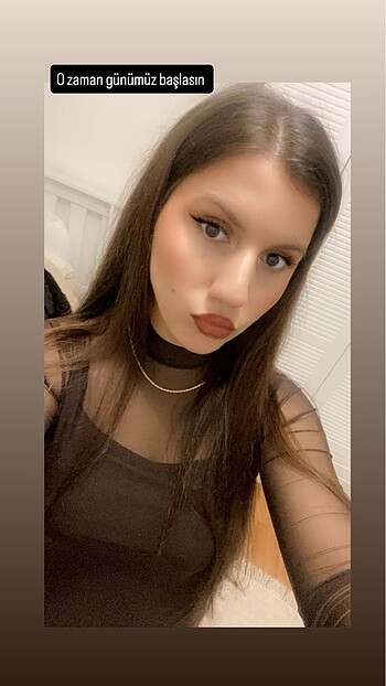 Kahve şık elbise - Görsel 3