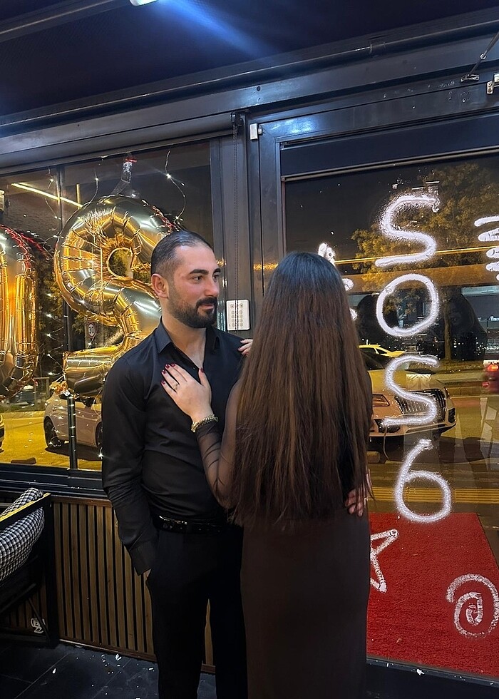 Kahve şık elbise - Görsel 2