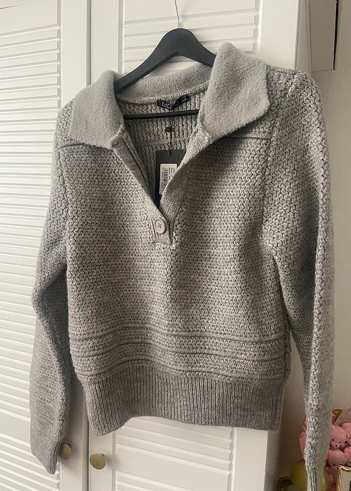 Kazak gri örgü sıfır - Görsel 2