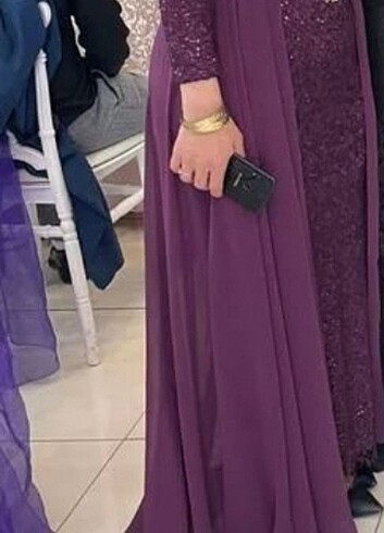 Abiye rengini  mürdüm  olarak aldım mor da diyebiliriz ama  güze - Görsel 5