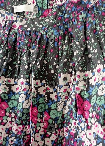 Kısa çiçekli etek - Görsel 3