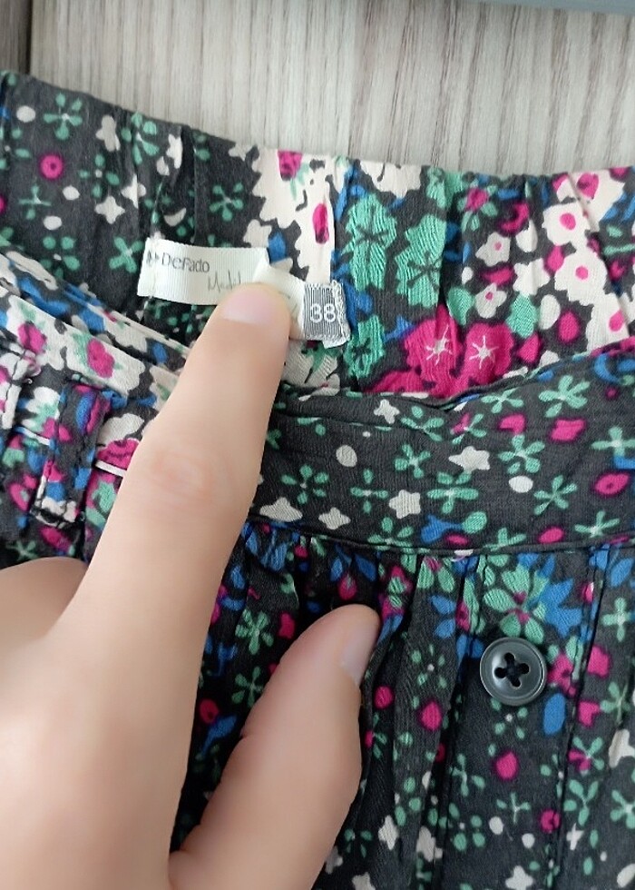 Kısa çiçekli etek - Görsel 2