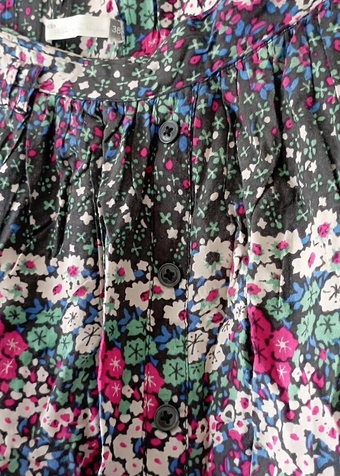 Kısa çiçekli etek - Görsel 3