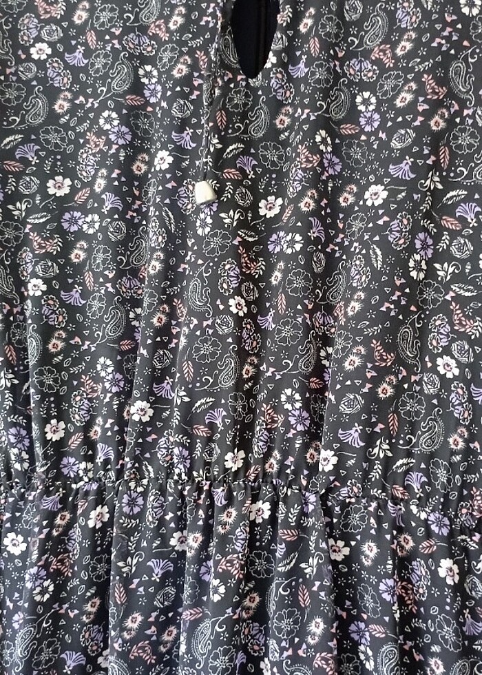 Çiçekli şifon elbise - Görsel 3