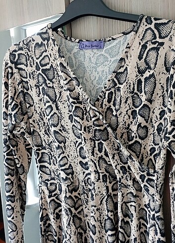 Leopar mevsimlik elbise - Görsel 2
