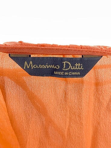 s Beden turuncu Renk Massimo Dutti Bluz %70 İndirimli.