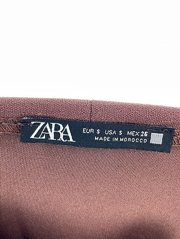s Beden kahverengi Renk Zara Bluz %70 İndirimli.