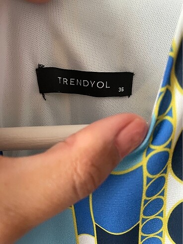 Trendyol & Milla Mavi Desenli Elbise