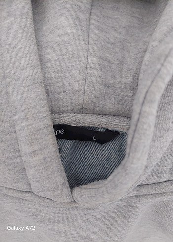 Diğer Gri Kapüşonlu Kadın Sweatshirt
