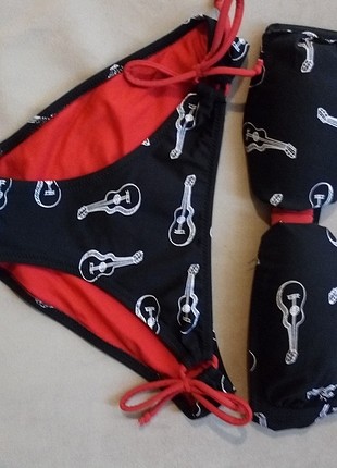 Gitar desenle bikini