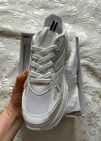 Marjin Kadın Sneaker Yüksek Taban Spor Ayakkabı  