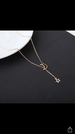 Accessorize Ay yıldız kolye