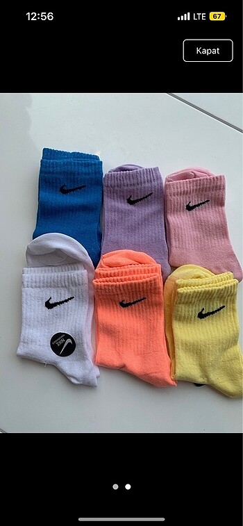 Diğer Nike kolej çorap