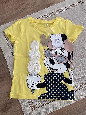 Name İt Kız Bebek Sarı Tshirt