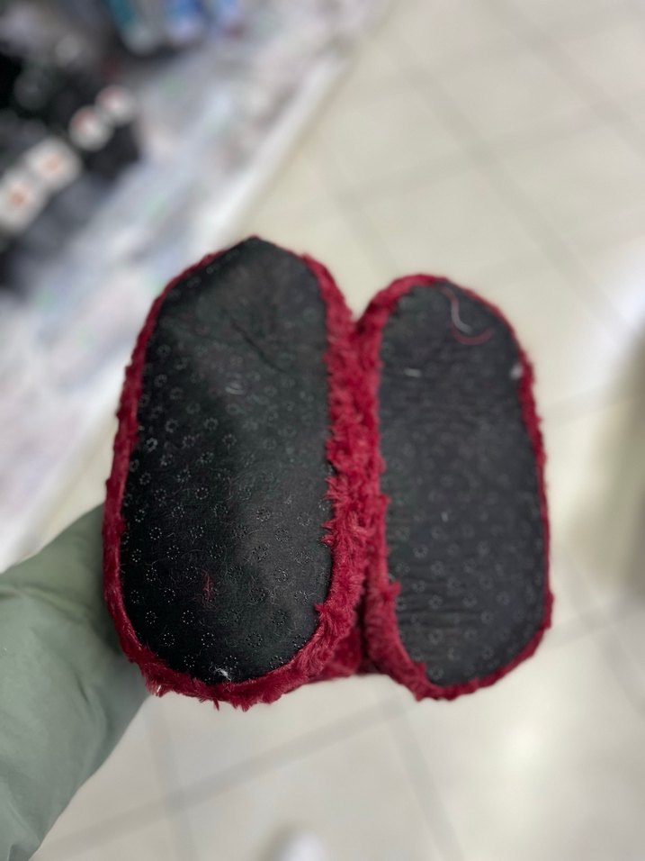 Bordo Nakışlı Bohem Kız Ev Terliği - Görsel 2