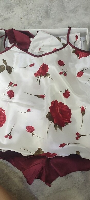 m Beden Pijama Sabahlık Çeyiz ipek sabahlık 6 parça