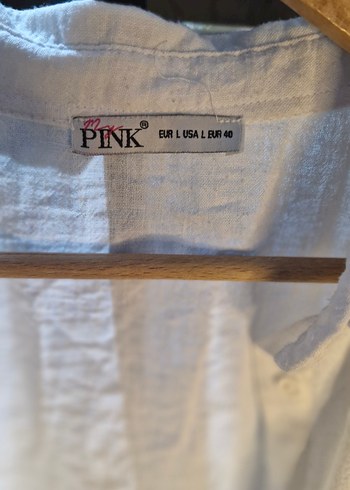 Bohem Beyaz Keten İşlemeli Gömlek - Görsel 2