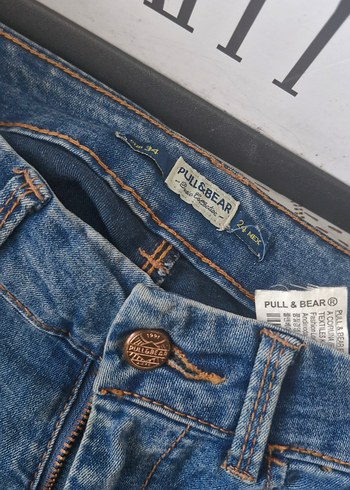 Kadın Mavi Elastik Slim Denim Pantolon - Görsel 2