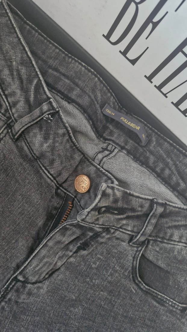 Gri Regular Fit Kadın Kot Pantolon - Görsel 3