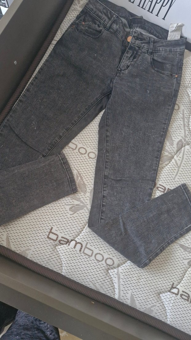 Gri Regular Fit Kadın Kot Pantolon - Görsel 2