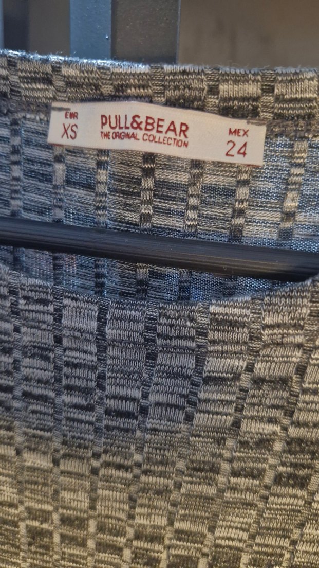 Gri Uzun Kollu Triko Kadın Elbise - Görsel 4