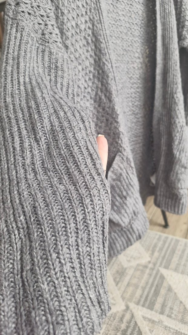 Pul and Bear Örgü Kadın Hırka - Görsel 2