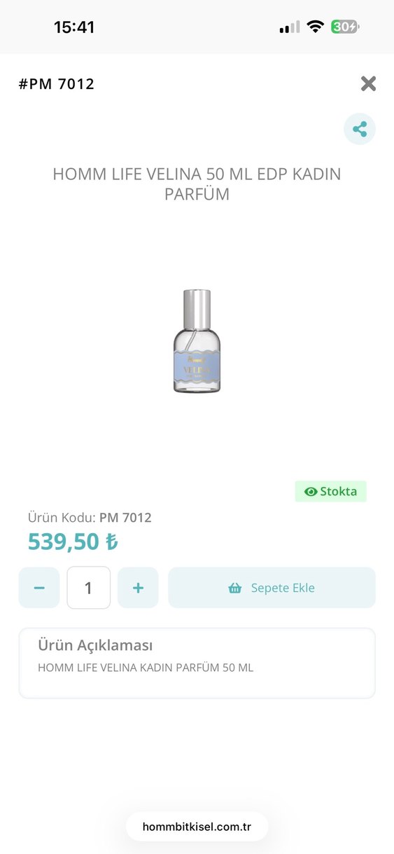 Homm Life Velina Kadın Parfümü 50 ml - Görsel 3