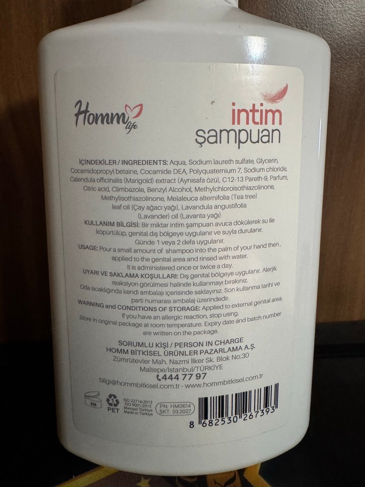 Homm Life Intim Şampuan 250 ml - Görsel 2