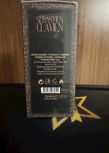 Altın Renkli Sebastien Claven Erkek Parfümü 50 ml - Görsel 3