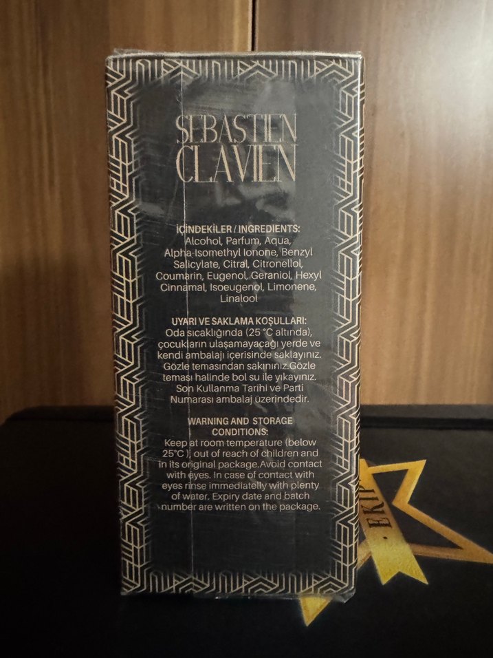 Altın Renkli Sebastien Claven Erkek Parfümü 50 ml - Görsel 2