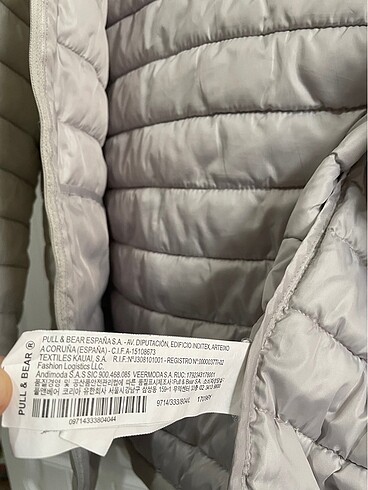 s Beden gri Renk Pull and bear şişme mont