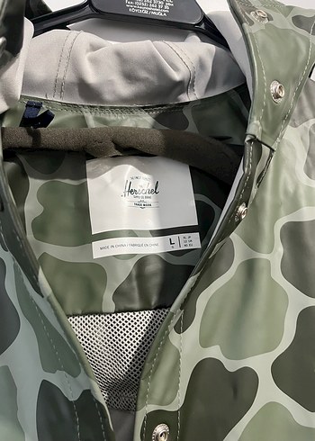 Düğmeli Kamuflaj Kadın Yağmurluk - Görsel 6
