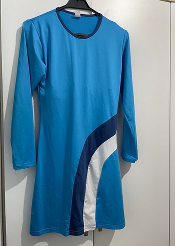 Mavi Drapeli Uzun Kollu Kadın Mayo haşama Takımı - Görsel 3