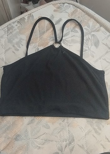 siyah crop ipli - Görsel 2