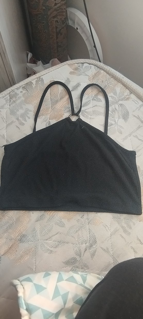 siyah crop ipli - Görsel 2