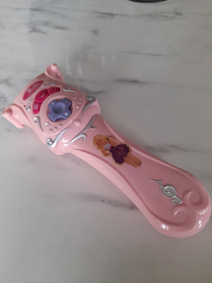 Renkli Pembe Barbie Müzikli Oyuncak Mikrofon - Görsel 4