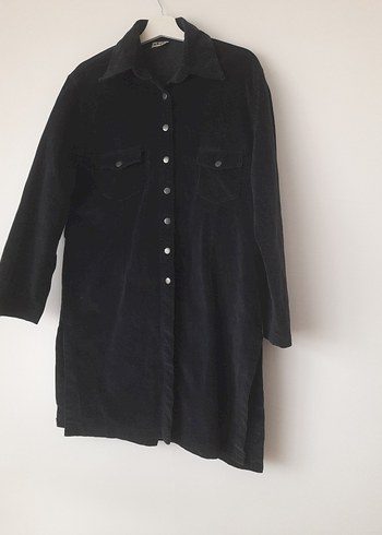 Siyah Düğmeli Uzun kollu.kadife. - Görsel 3