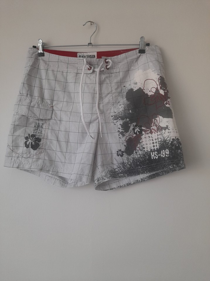 Gri Baskılı Erkek Mini Şort - Görsel 2